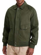 Giubbotto Guess uomo con colletto e tasche con patta verde