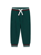 Pantaloni sportivi Guess bambino con coulisse verde