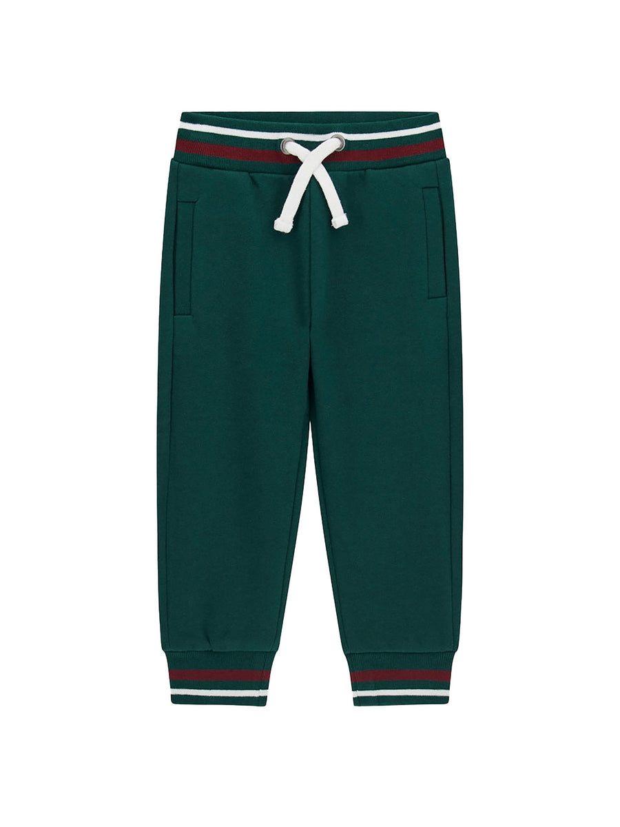 Pantaloni sportivi Guess bambino con coulisse verde