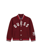 Bomber Guess bambino bomber bt. stile varsity con logo vino