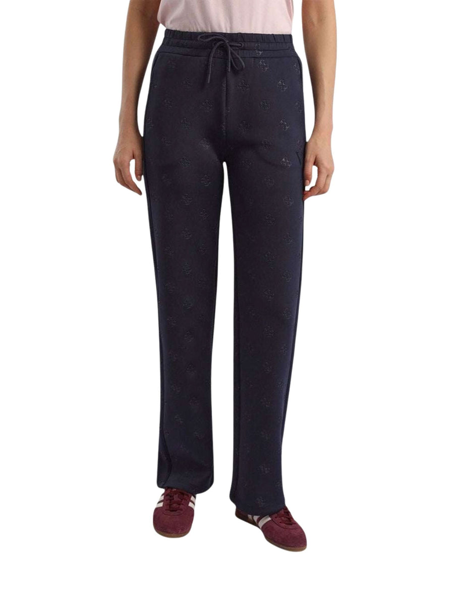 Pantaloni Guess donna Wide leg calista 4g Blu