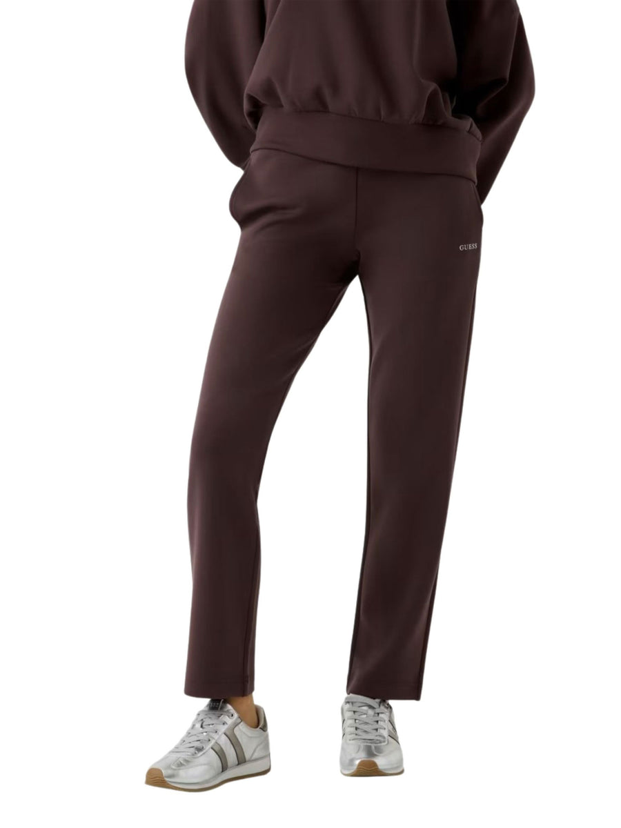Pantaloni Guess donna Straight leg nat Marrone