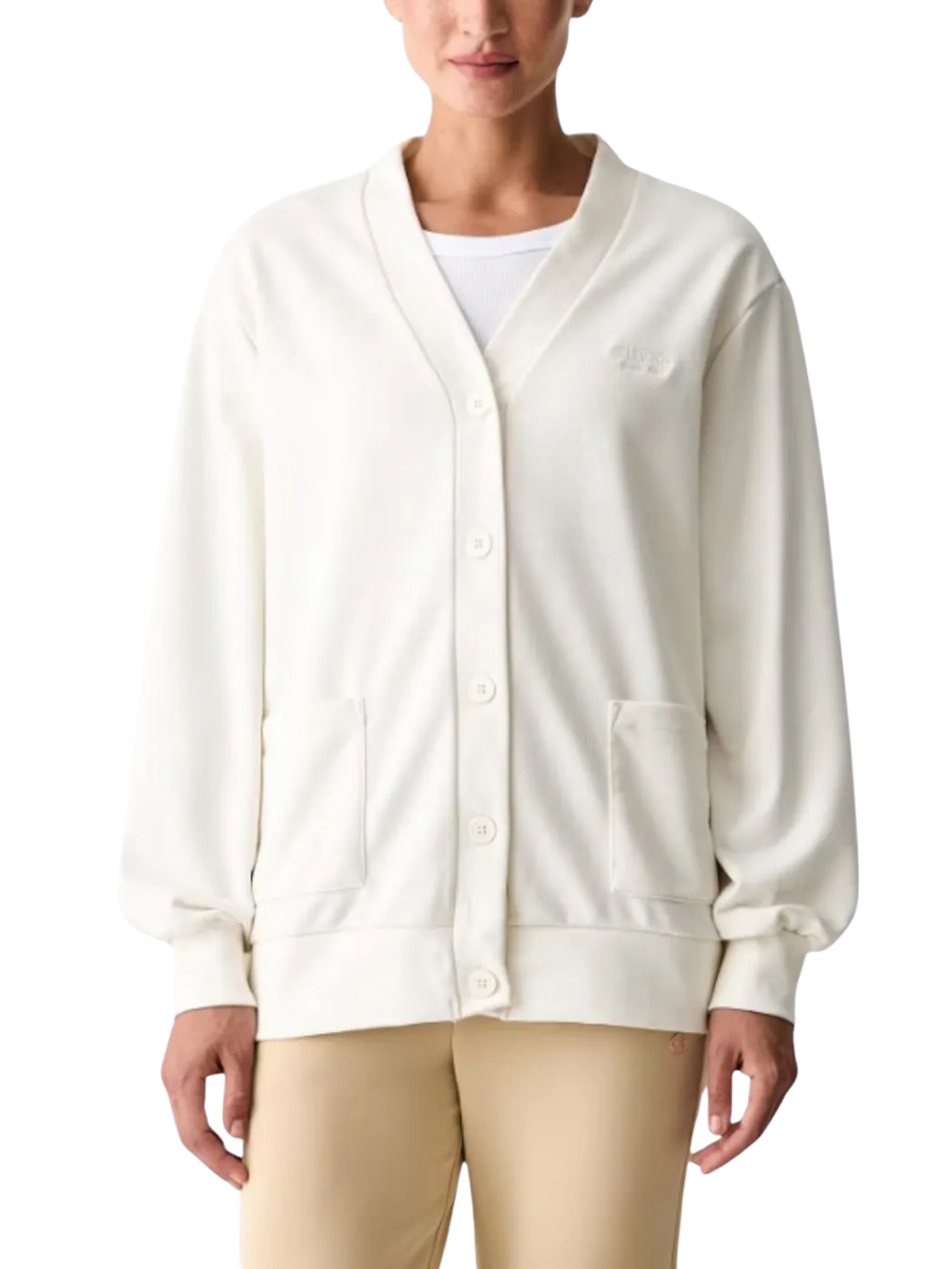 Cardigan Guess donna Phoebe con bottoni bianco