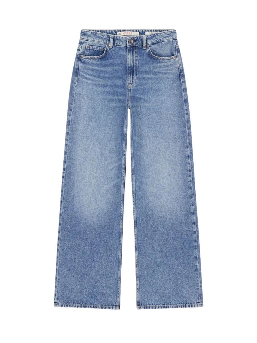 Jeans Guess donna Wide leg Denim medio