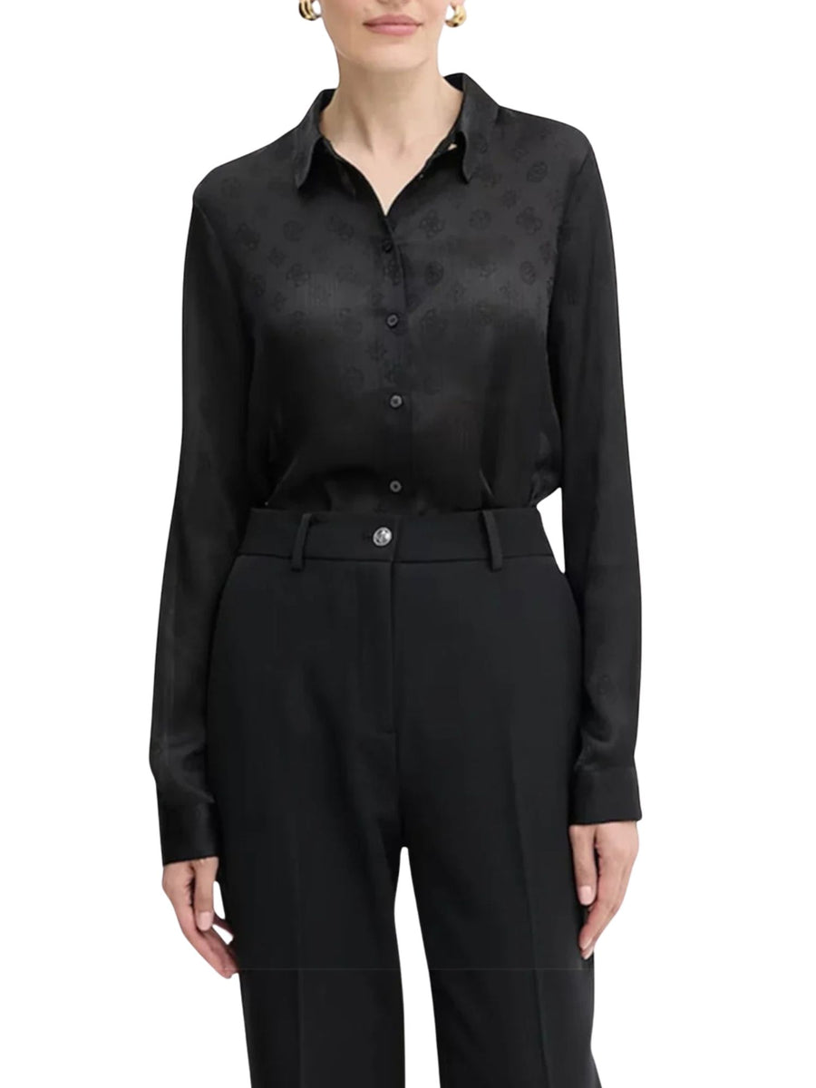 Camicia Guess donna New marthe logo Nero