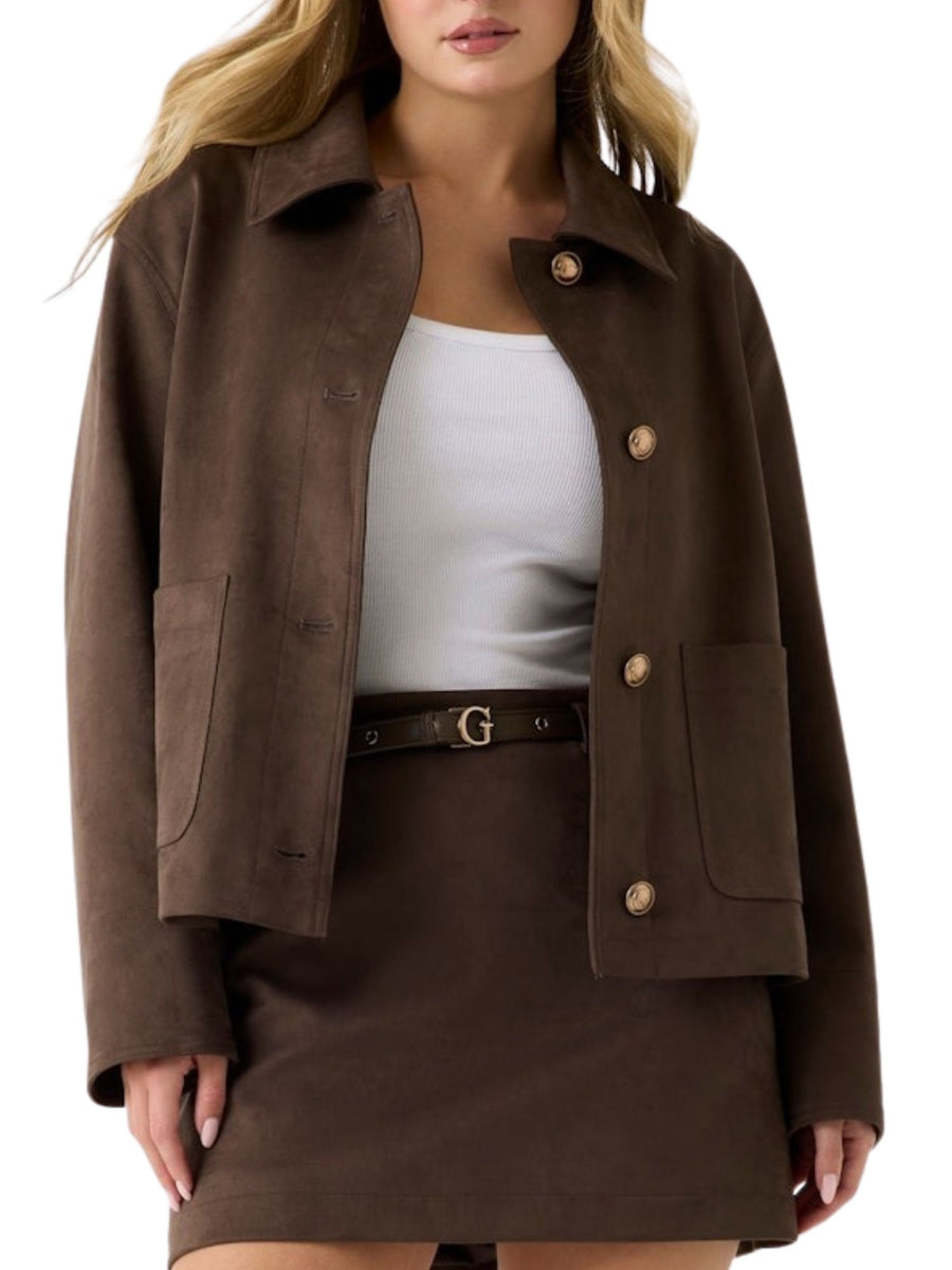 Giacca Guess donna Grace suede Moro