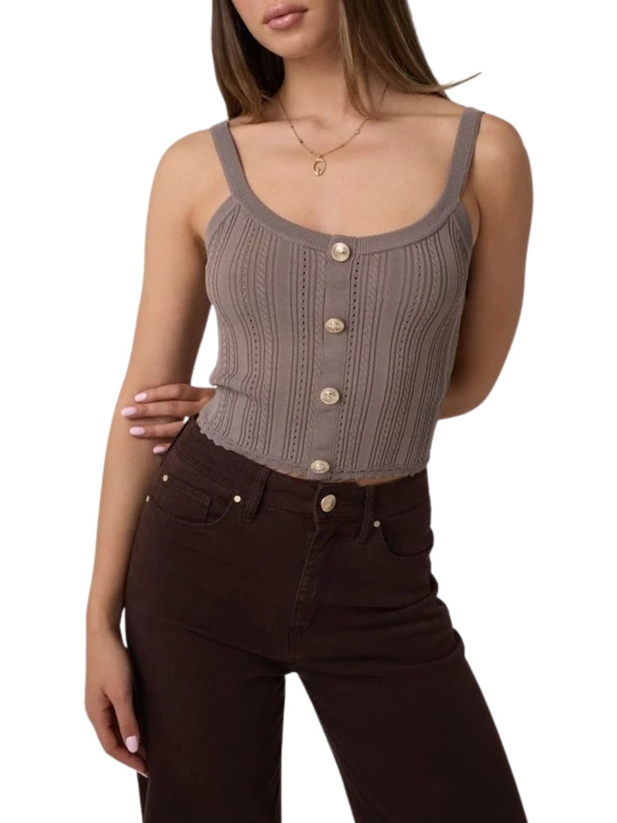 Top Guess donna Carmen sweater Taupe
