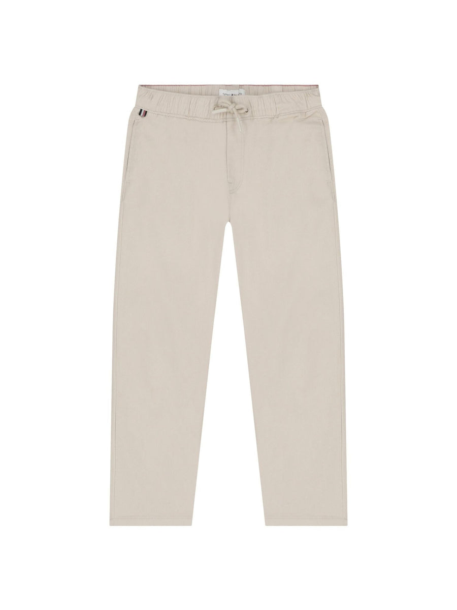 Pantaloni Tommy Hilfiger ragazzo baggy pull on soft twill beige