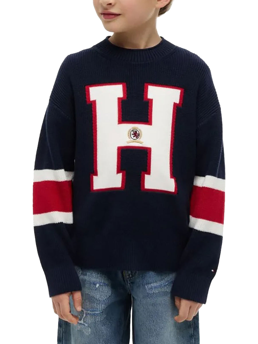 Maglia Tommy Hilfiger bambino graphic blu