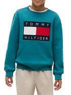 Felpa Tommy Hilfiger heritage flag verde