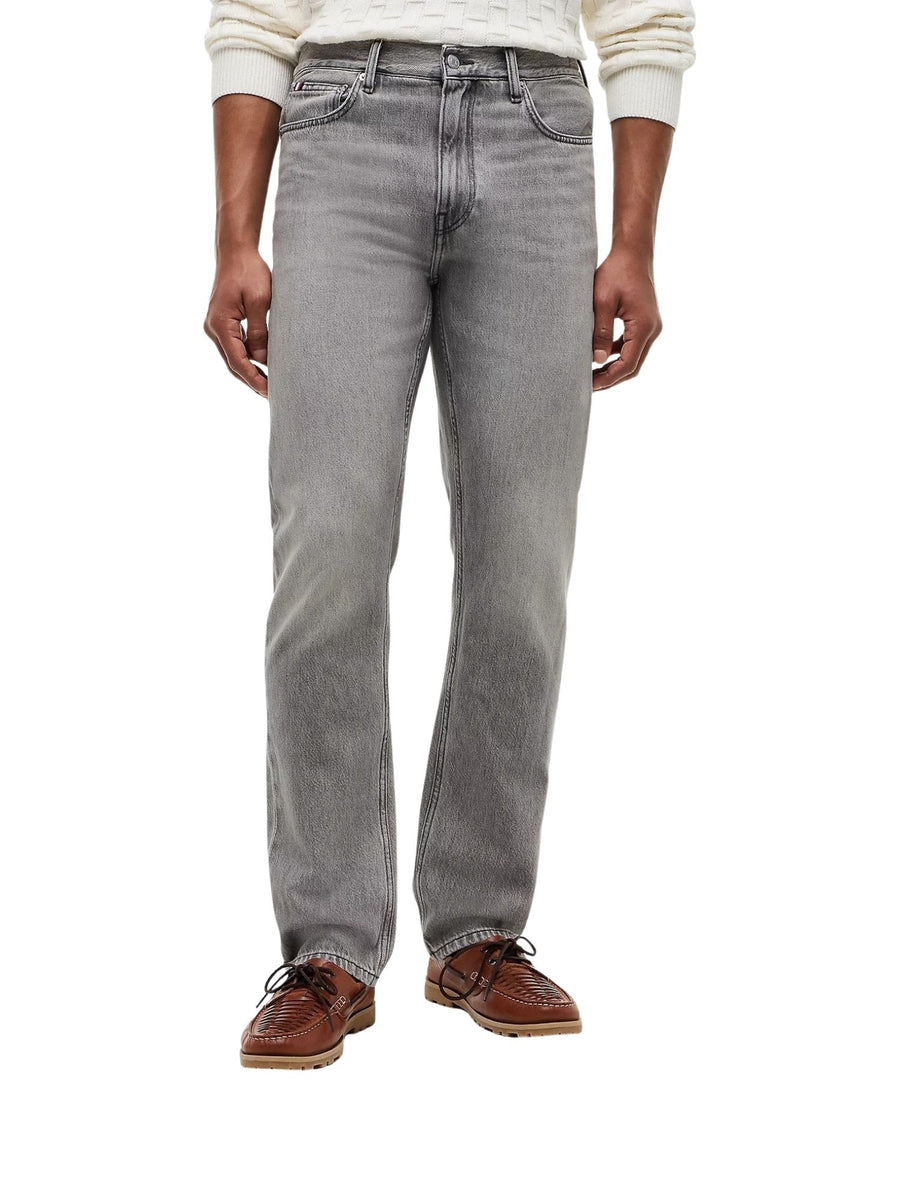Jeans Tommy Hilfiger uomo dover regular straight denim grigio