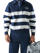 Felpa Tommy Hilfiger uomo mezza zip a righe nautical blu multi