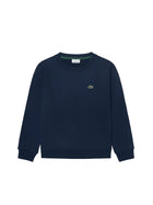 Felpa Lacoste bambino manica lunga core blu