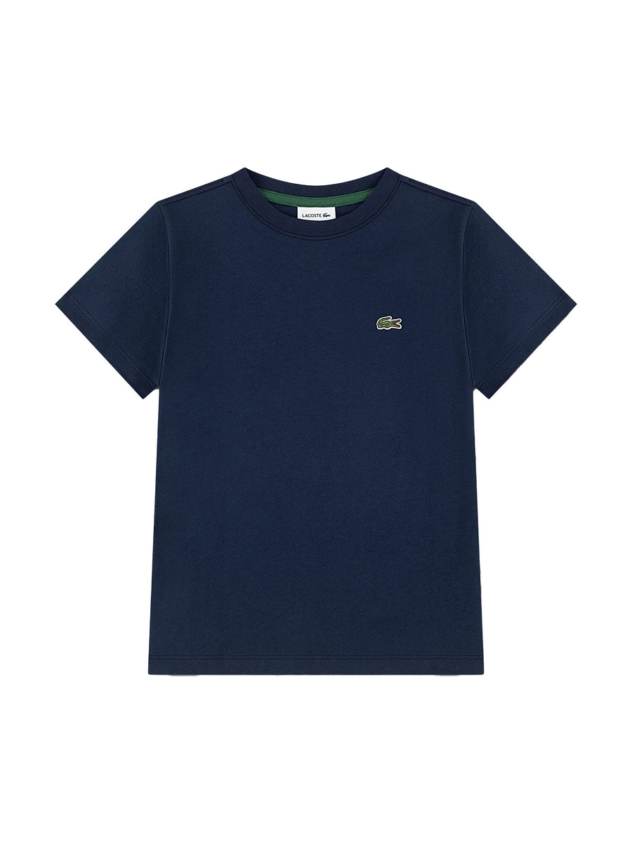 T-shirt Lacoste bambino manica corta core blu