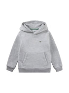 Felpa Lacoste ragazzo con cappuccio core grigio