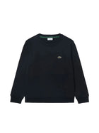 Felpa Lacoste ragazzo manica lunga core nero