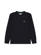 T-shirt Lacoste ragazzo manica lunga icon core nero