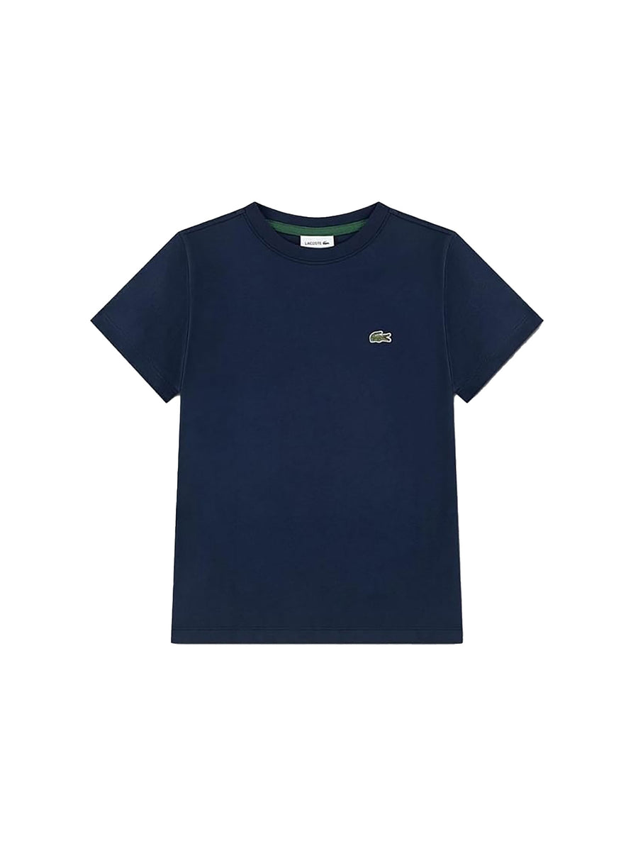 T-shirt Lacoste ragazzo manica corta core blu
