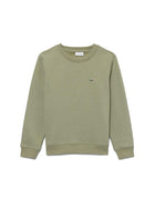 Felpa Lacoste ragazzo manica lunga core verde
