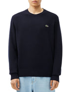 Maglia girocollo Lacoste uomo manica lunga lana blu
