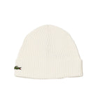 Cappello Lacoste uomo costine lana spazzolata panna