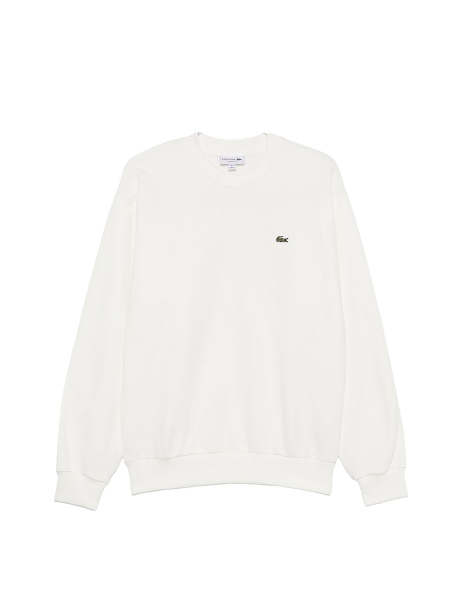 Felpa Lacoste uomo manica lunga cotone panna