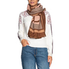 Foulard Liu Jo donna con monogramma cammello