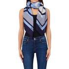 Foulard Liu Jo donna con monogramma blu