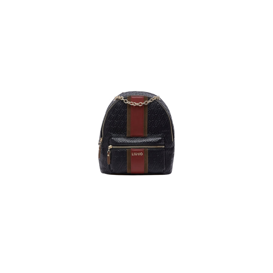 Zaino Liu Jo con logo monogram nero