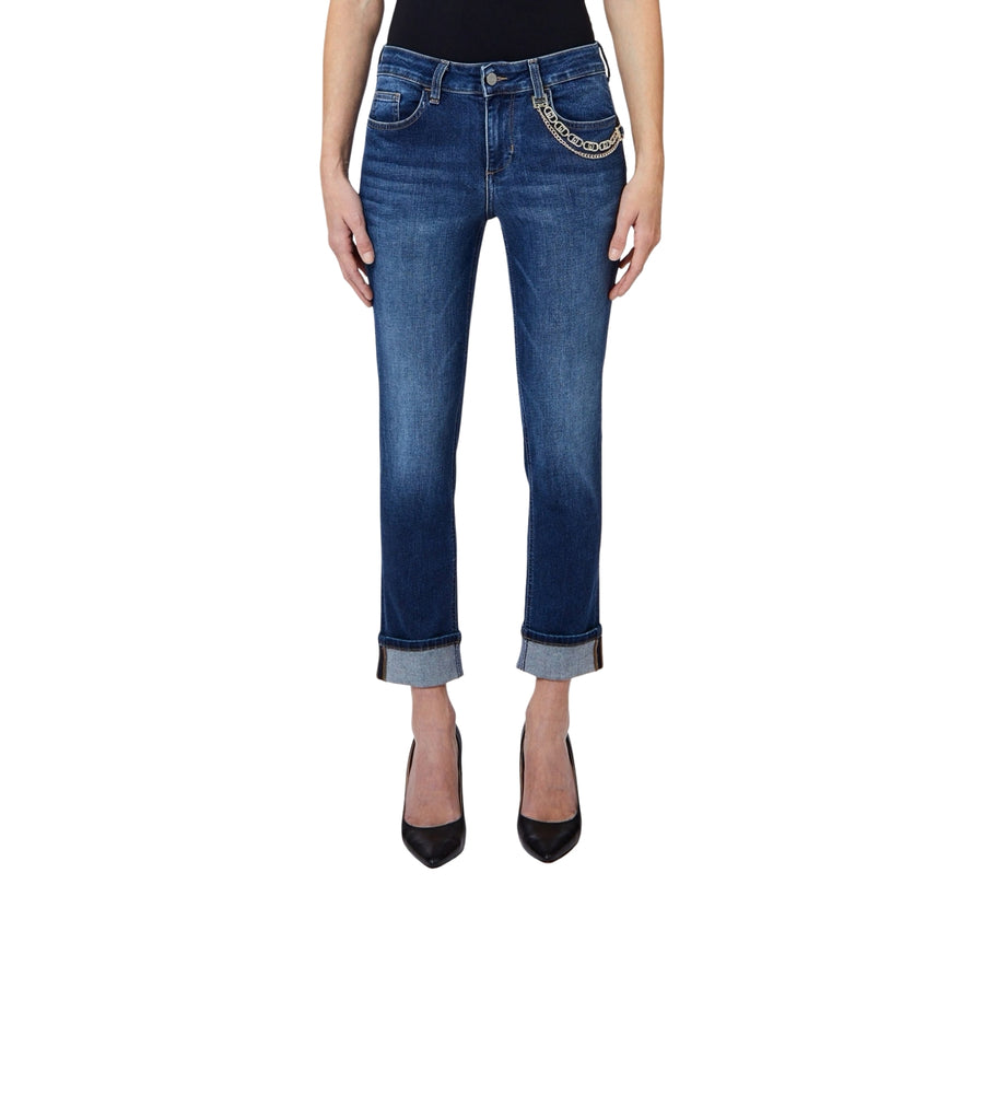 Jeans Liu Jo donna Better Up Monroe regular waist denim scuro
