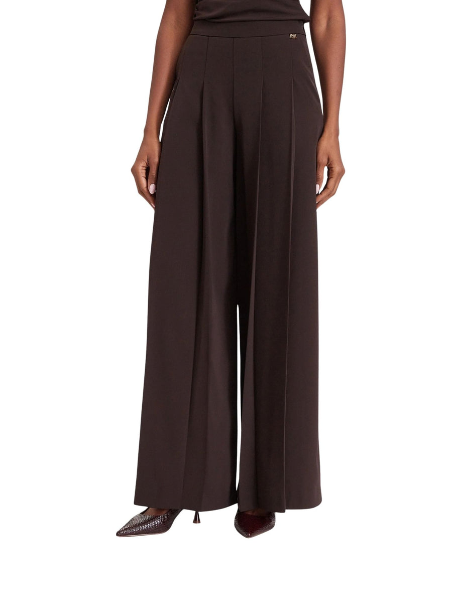 Pantalone wide leg modello Kamila moro