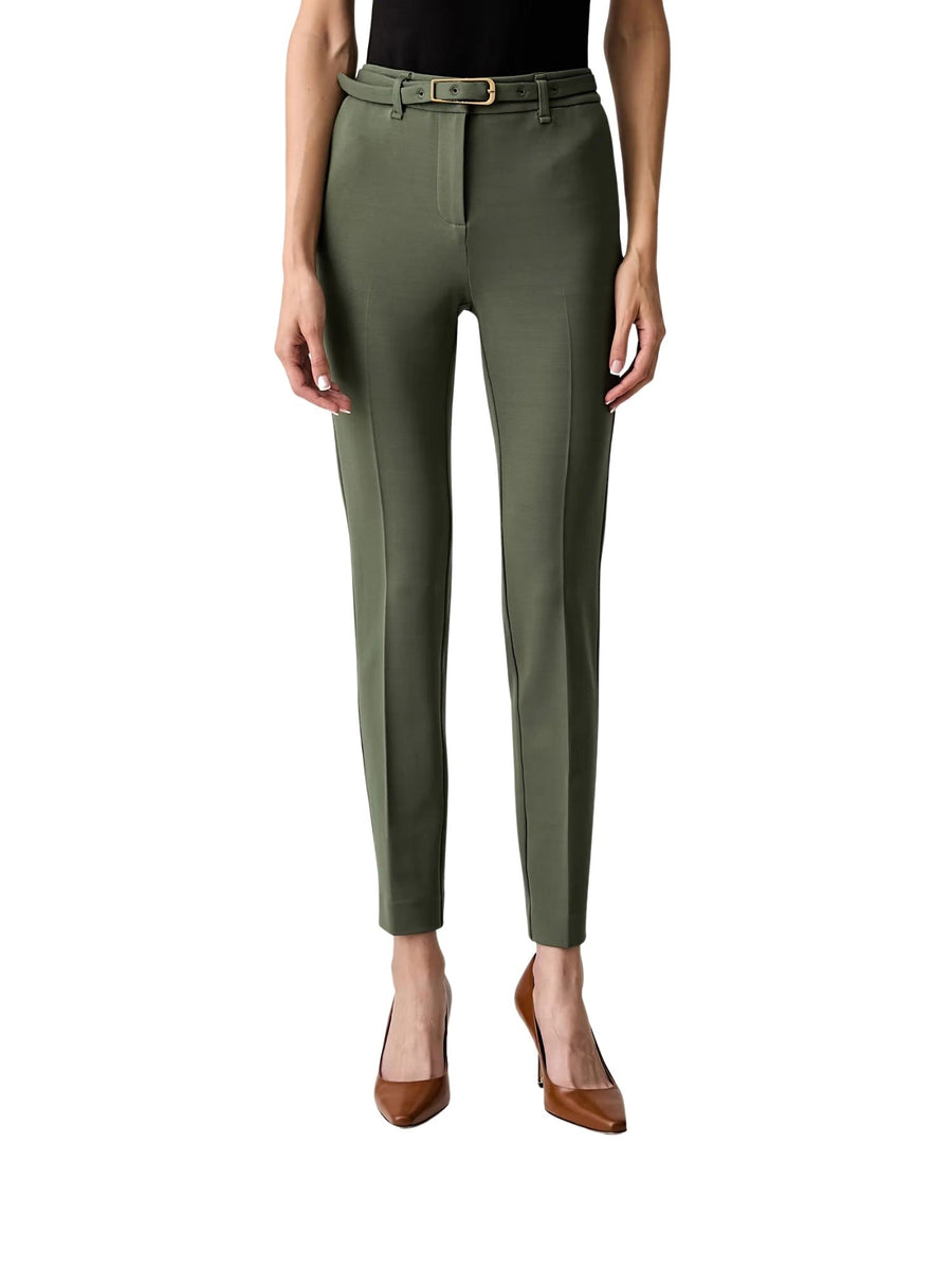 Chino modello Jolie belted verde
