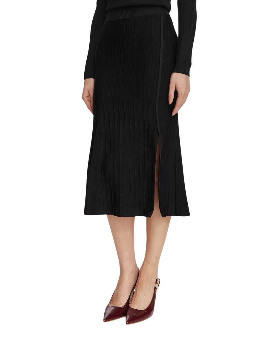 Gonna modello Kaeda midi nero