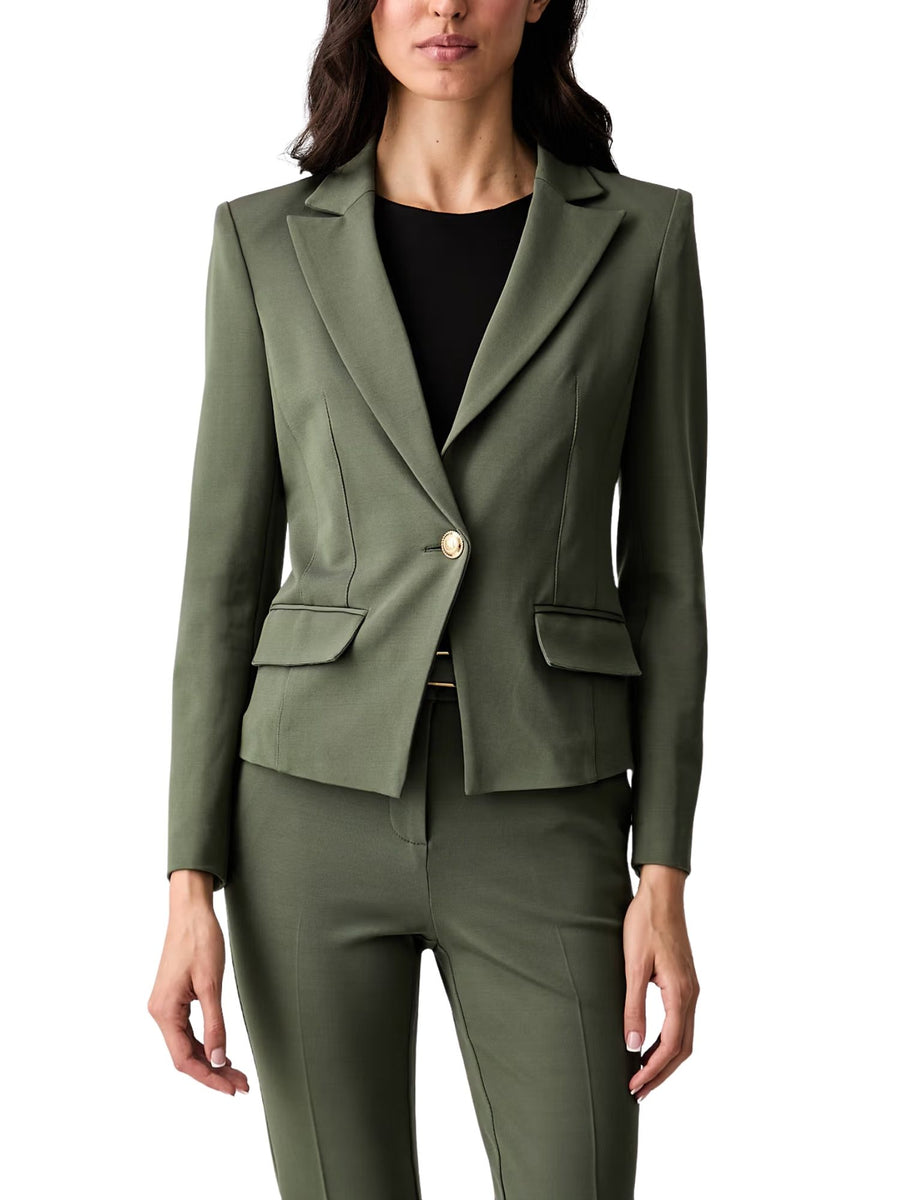 Giacca 1 bottone modello Cyrine fitted verde