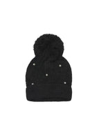 Cappello Mayoral bambina con pon pon e applicazione perle nero