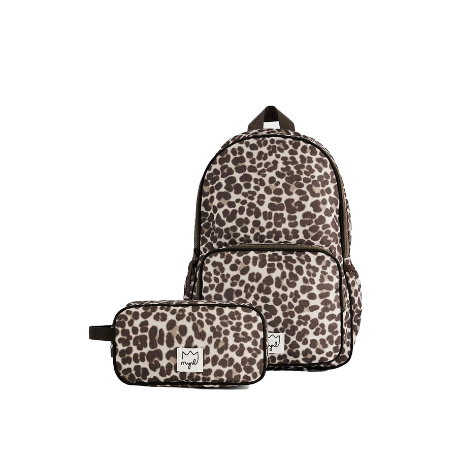 Set zaino e astuccio Mayoral bambina stampato castagna