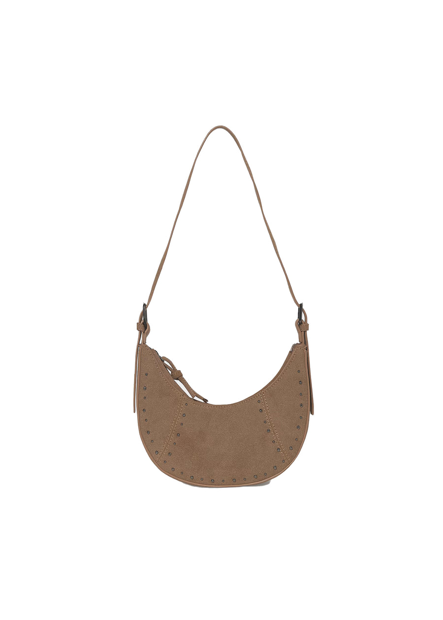 Borsa a spalla Mayoral bambina applicazione borchie caramello