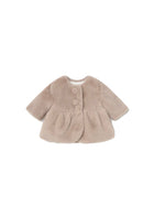 Cappotto Mayoral neonata ecopelliccia moka