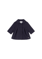 Cappotto Mayoral neonata a balze blu