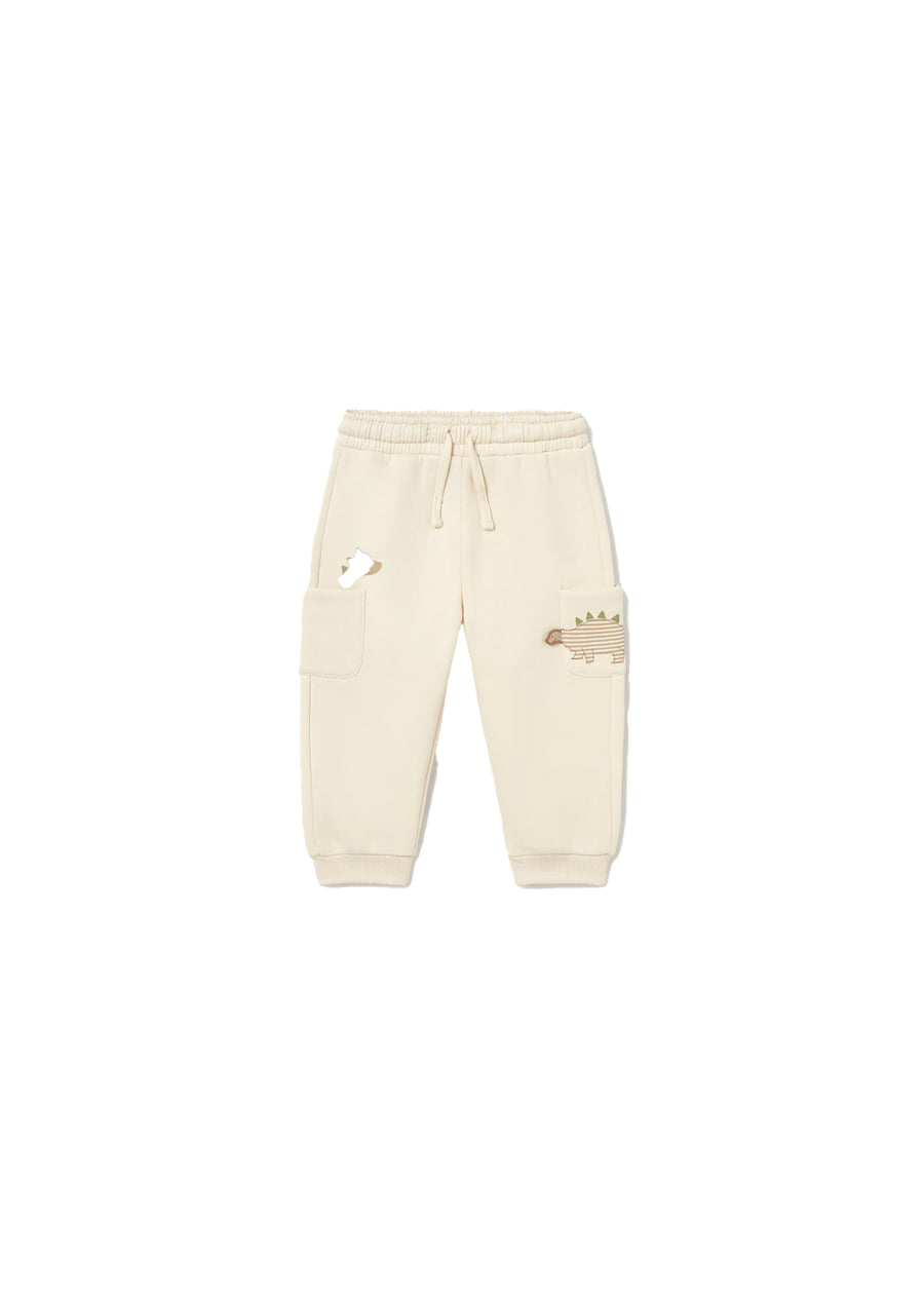 Pantalone Mayoral neonato in felpa dino tofu