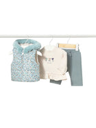 Completo Mayoral neonata smanicato, felpa e pantalone azzurro
