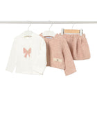 Completo Mayoral neonata giacca, t-shirt e gonna in tweed petisui
