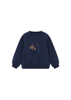 Felpa Mayoral bambina con applicazione dog bag blu
