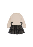 Completo Mayoral bambina felpa e gonna in tulle nero