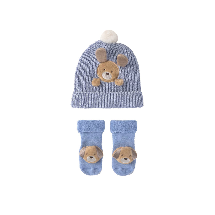 Set cappello e guantini Mayoral neonato celeste