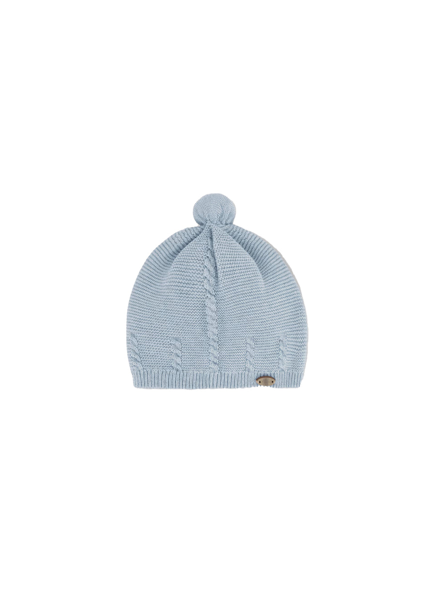 Cappello Mayoral neonato in maglia cielo