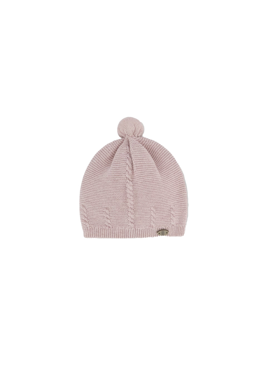 Cappello Mayoral neonata in maglia rosa