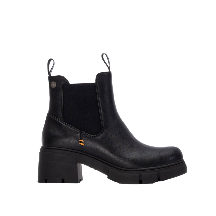 Stivaletto Refresh donna con inserti elastici e tacco largo