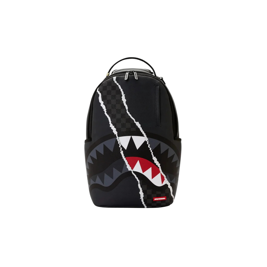 Zaino Sprayground modello center rip revealing grigio multi