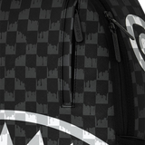 Zaino Sprayground modello drip check shark nero/bianco